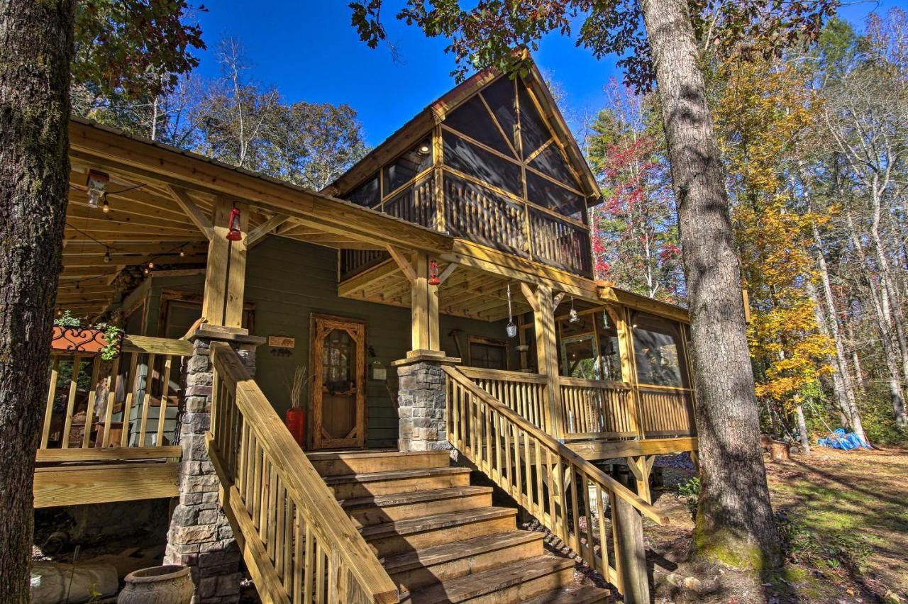 5-Acre North Georgia Mountain Retreat With Creek! Villa Sautee Nacoochee Eksteriør bilde