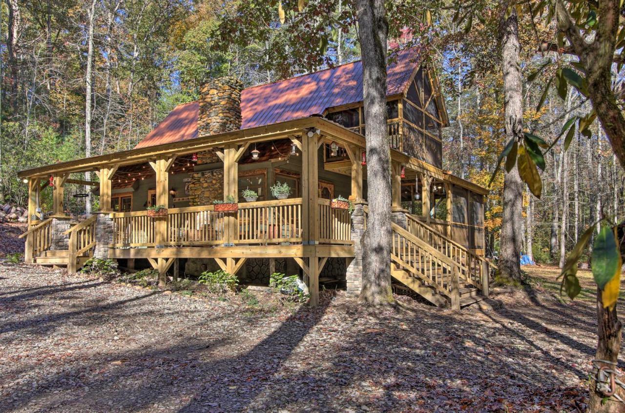 5-Acre North Georgia Mountain Retreat With Creek! Villa Sautee Nacoochee Eksteriør bilde