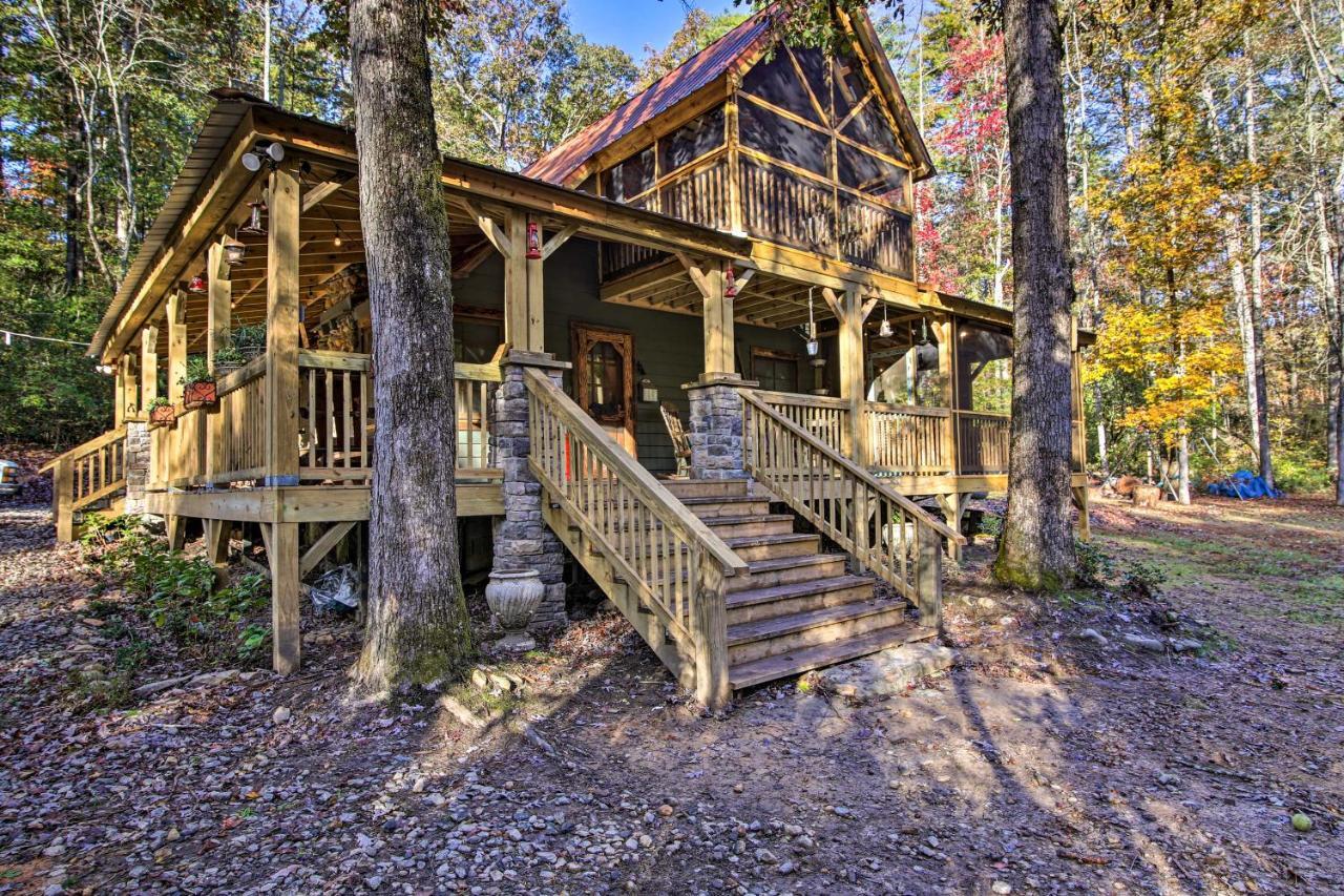 5-Acre North Georgia Mountain Retreat With Creek! Villa Sautee Nacoochee Eksteriør bilde